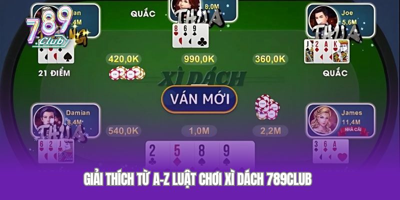 Giải thích từ A-Z luật chơi xì dách 789Club